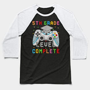 5Th Grade Level Complete Gamer Class Of 2024 Graduation Baseball T-Shirt